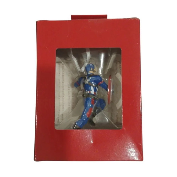 Hallmark Christmas Tree Ornament  Marvel Civil War Captain America NWT - Picture 3 of 3